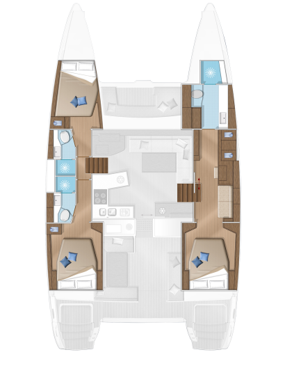 Lagoon 450 Fly artitecture