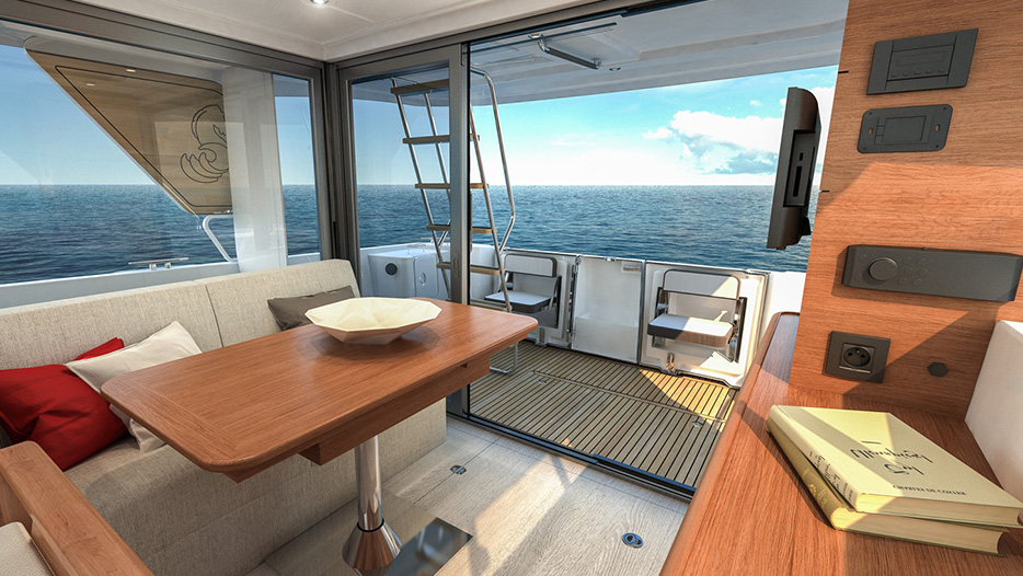 Beneteau Swift Trawler 35 interior outside view