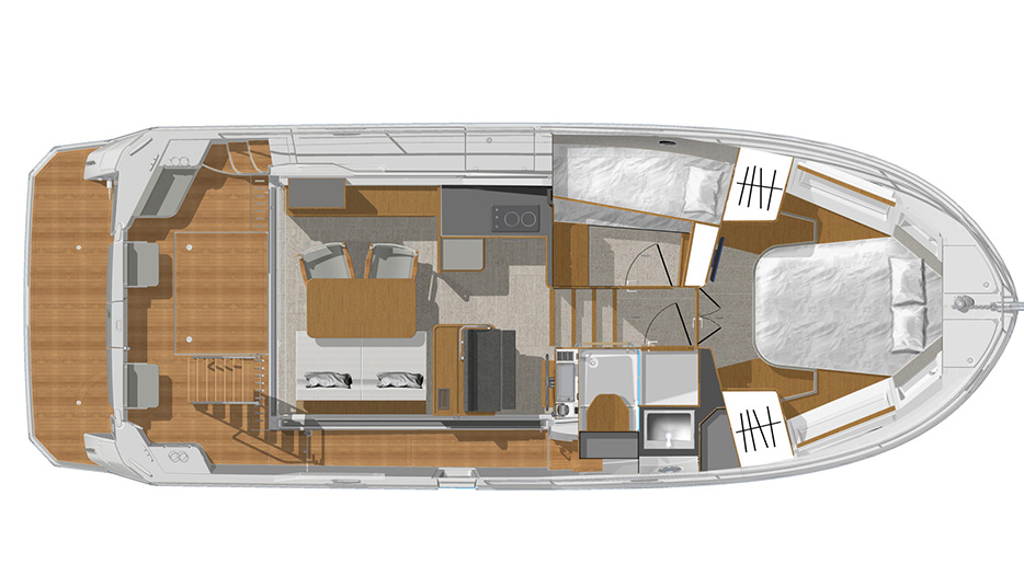 Beneteau Swift Trawler 35 artitecture
